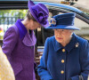 La princesse Anne et sa mère, la reine Elizabeth II d'Angleterre arrivent à un service d'action de grâce à l'abbaye de Westminster pour marquer le centenaire de la Royal British Legion, à Londres, Royaume Uni, le 12 octobre 2021.