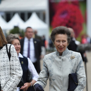 La princesse Anne d'Angleterre en visite au "Chelsea Flower Show" au Royal Hospital Chelsea à Londres. Le 20 septembre 2021