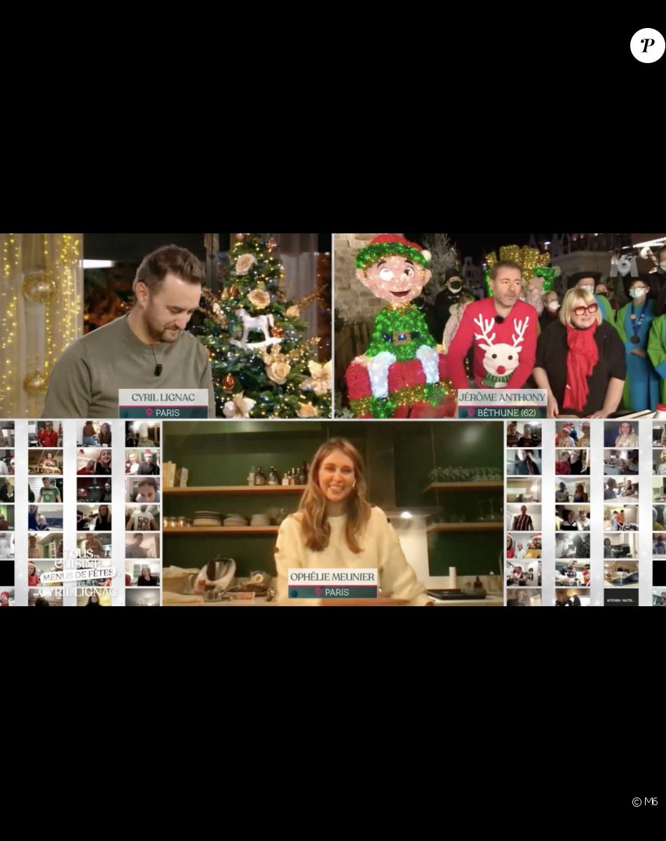 Ophélie Meunier est l'invitée de "Tous en cuisine" présenté par Cyril Lignac et Jérôme Anthony - M6, 27 décembre 2021
