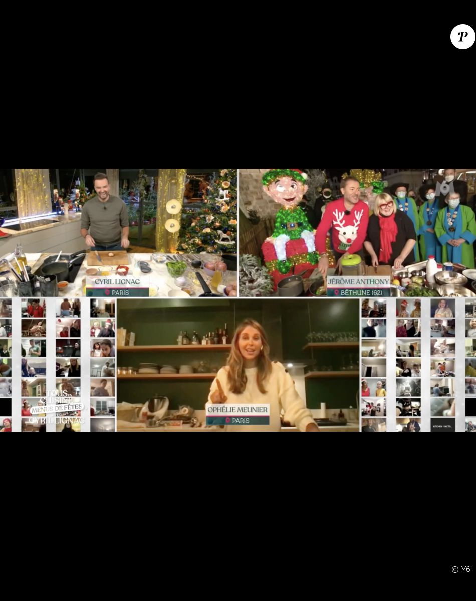 Ophélie Meunier est l'invitée de "Tous en cuisine" présenté par Cyril Lignac et Jérôme Anthony - M6, 27 décembre 2021
