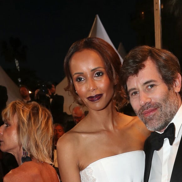 Sonia Rolland et son compagnon Jalil Lespert - Montée des marches du film "Le Redoutable" lors du 70ème Festival International du Film de Cannes. Le 21 mai 2017. © Borde-Jacovides-Moreau / Bestimage