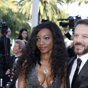 Samuel Le Bihan et sa compagne Daniela Beye - Montée des marches du film "Inside Out" (Vice-Versa) lors du 68 ème Festival International du Film de Cannes, à Cannes le 18 mai 2015.