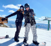 Andre Agassi et son épouse Steffi Graf au ski en mai 2021.