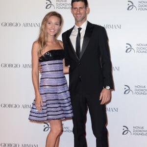 Jelena Djokovic et Novak Djokovic - Gala de charité de la fondation Novak Djokovic (Sponsorisé par Giorgio Armani) au château des Sforza à Milan, Italie, le 20 septembre 2016.