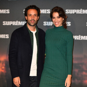 Laurie Cholewa et son mari Greg Levy - Avant-première du film "Suprêmes" au Grand Rex à Paris le 17 novembre 2021.  © Veeren/Bestimage