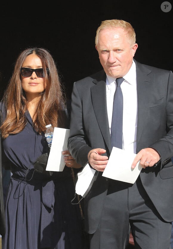 Salma Hayek et son mari François-Henri Pinault, le 8 septembre 2021.