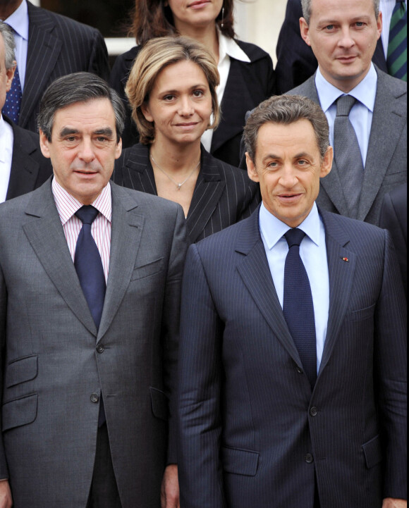 François Fillon, Nicolas Sarkozy et Valérie Pécresse - Premier conseil des ministres du gouvernement Fillon à l'Elysée à Paris