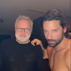 Hugo Manos et Laurent Ruquier dans une vidéo TikTok.