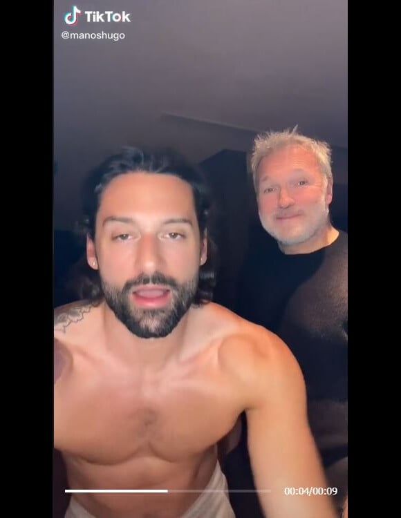 Hugo Manos et Laurent Ruquier sur TikTok.