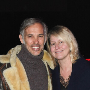 Paul Belmondo et sa femme Luana Belmondo - People en backstage lors du deuxième jour du concert de Patrick Bruel lors de sa tournée "Ce soir on sort..." à Paris La Défense Arena le 7 décembre 2019. © Coadic Guirec/Bestimage 