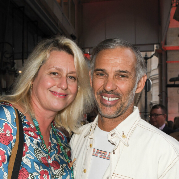 Exclusif - Paul Belmondo et sa femme Luana lors de la soirée d'inauguration de la brasserie Paul Bocuse dans l'hôtel du Louvre, dans le 1er arrondissement de Paris, France, le 12 septembre 2019. © Coadic Guirec/Bestimage 