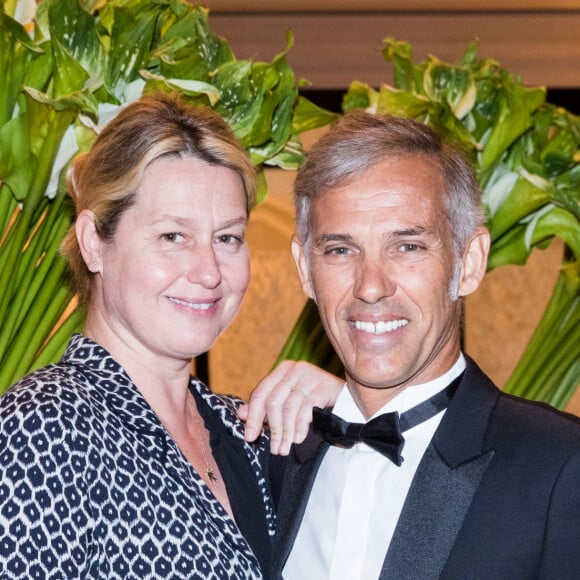 Exclusif - Paul Belmondo et sa femme Luana - Arrivées des people au dîner de la 9ème édition du "Global Gift Gala" d'E. Longoria à l'hôtel Four Seasons George V à Paris le 25 avril 2018. © Cyril Moreau/Bestimage 