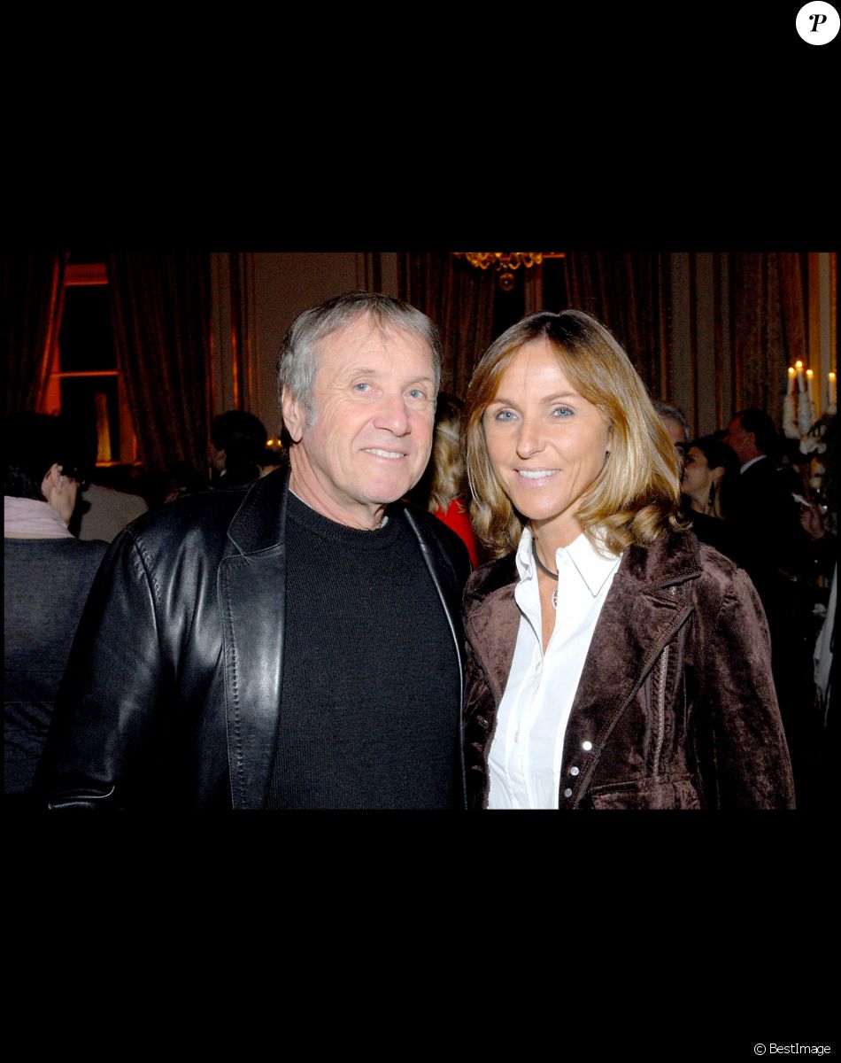 Yves Rénier et sa femme Karin au Crillon à Paris