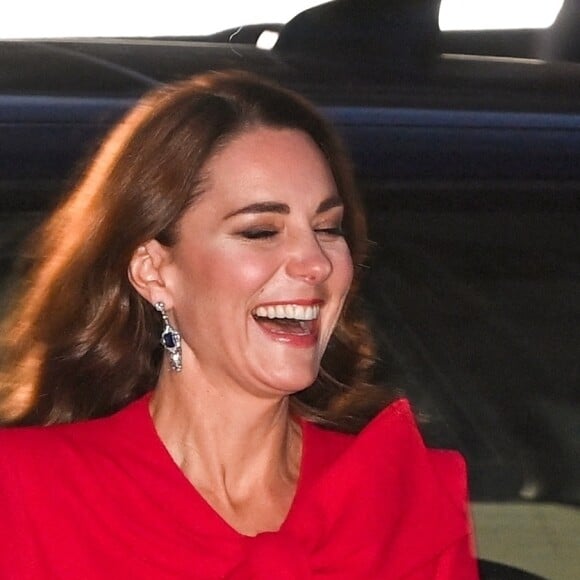 Le prince William, duc de Cambridge, et Catherine (Kate) Middleton, duchesse de Cambridge, assistent au service de chant communautaire Together At Christmas à l'abbaye de Westminster, à Londrtes, Royaume Uni, le 8 décembre 2021.