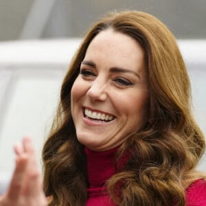 Catherine (Kate) Middleton, duchesse de Cambridge, visite l'école Nower Hill High dans la banlieue de Pinner à Londres, Royaume Uni, le 24 novembre 2021