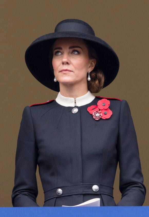 Catherine Kate Middleton, duchesse de Cambridge - La famille royale d'Angleterre sans la reine et la classe politique anglaise participent au 'Remembrance Day', une cérémonie d'hommage à tous ceux qui sont battus pour la Grande-Bretagne, au Cenopath à Whitehall, Londres le 14 novembre 2021