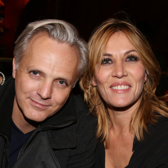 Mathieu Petit et sa compagne Mathilde Seigner à l'after-party du film "Les têtes de l'emploi" au Buddha Bar à Paris, France, le 14 novembre 2016. © Rachid Bellak/Bestimage