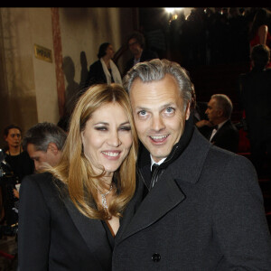 Mathilde Seigner et son compagnon Mathieu Petit au César en 2012.