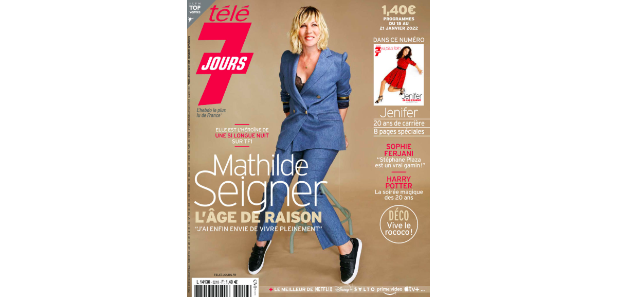 Photo Mathilde Seigner Dans Le Magazine Télé 7 Jours Du 15 Janvier 2022 Purepeople 