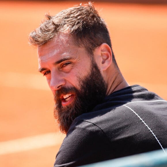 Benoît Paire en double lors des internationaux de tennis Open ATP à Parme, Italie