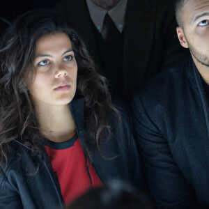 Jo-Wilfried Tsonga et sa compagne Noura - People au défilé de mode hommes Y-3 collection prêt-à-porter Automne Hiver 2015/2016 au Couvent des Cordeliers à Paris, le 25 janvier 2015