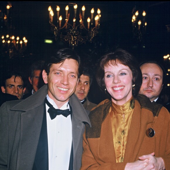 Anny Duperey et Bernard Giraudeau aux César 1985.