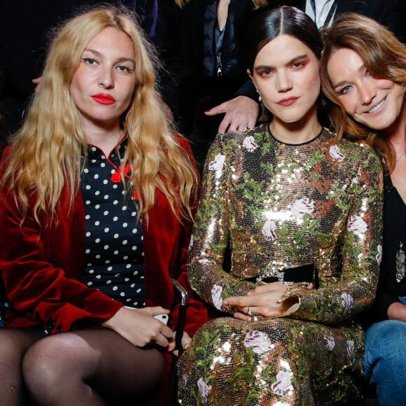 Joséphine de La Baume, Soko, Carla Bruni-Sarkozy au défilé Etam Live Show 2021 à l'Opéra Garnier à Paris. Le 4 octobre 2021. © Cyril Moreau / Rachid Bellak / Bestimage