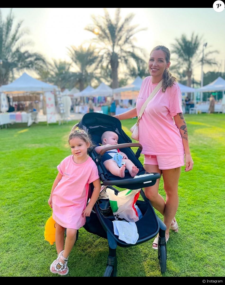 Julia Paredes, jeune maman de Luna et Vittorio, tous les deux nés de ses amours avec son amoureux Maxime Parisi.