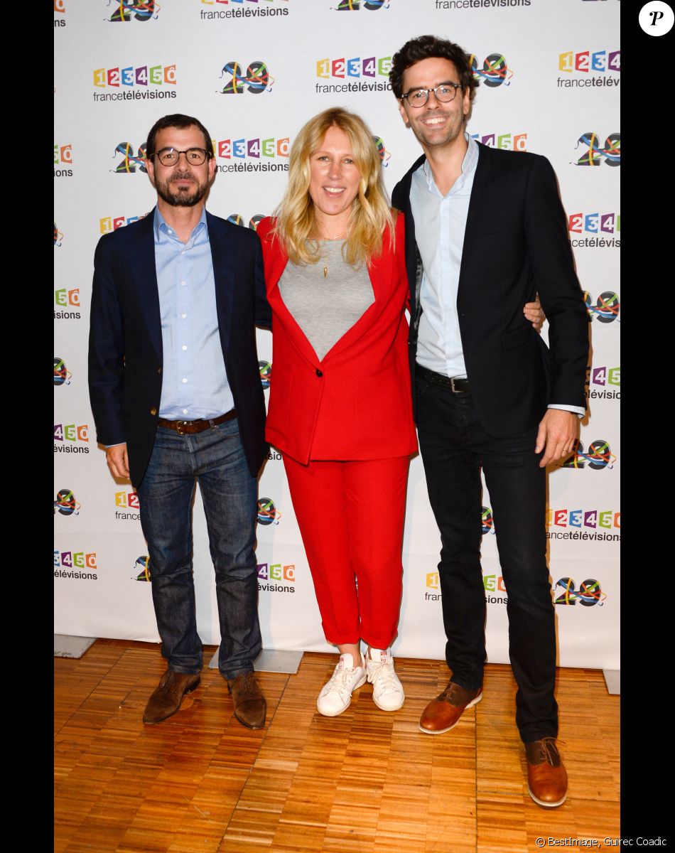Agathe Lecaron, Thomas Isle - Photocall de France Télévisions, pour la présentation de la nouvelle dynamique 2016-2017, à Paris, le 29 juin 2016. © Guirec Coadic/Bestimage
