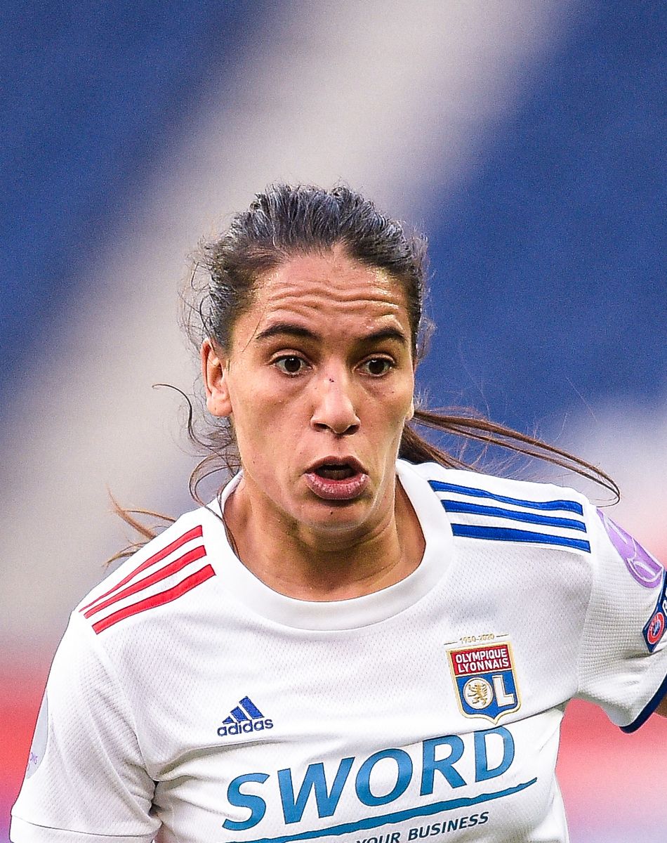 Info - Foot: Amel Majri, internationale française de l'OL, est enceinte - au parc des Princes le 24 mars 2021. © Federico Pestellini / Panoramic / Bestimage