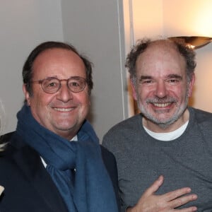 Exclusif - Julie Gayet et son compagnon François Hollande, Jean-Pierre Darroussin, la metteur en scène Anna Novion - Générale de la Pièce "Rimbaud en Feu" au théatre Antoine à Paris le 13 janvier 2022. © Bertrand Rindoff Petroff / Bestimage 