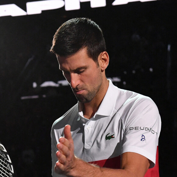Novak Djokovic - Novak Djokovic remporte la finale homme du Rolex Paris Masters face à Daniil Medvedev. © Veeren/Bestimage