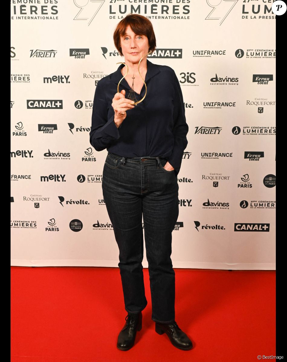 Exclusif - Caroline Champetier (Meilleure image) - 27e Cérémonie des Lumières de la presse internationale à Paris, le 14 janvier 2022. @ Coadic Guirec / Pierre Perusseau / Bestimage