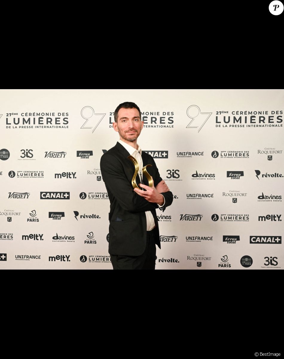 Exclusif - Patrick Imbert (Meilleur film d'animation) - 27e Cérémonie des Lumières de la presse internationale à Paris, le 14 janvier 2022. @ Coadic Guirec / Pierre Perusseau / Bestimage