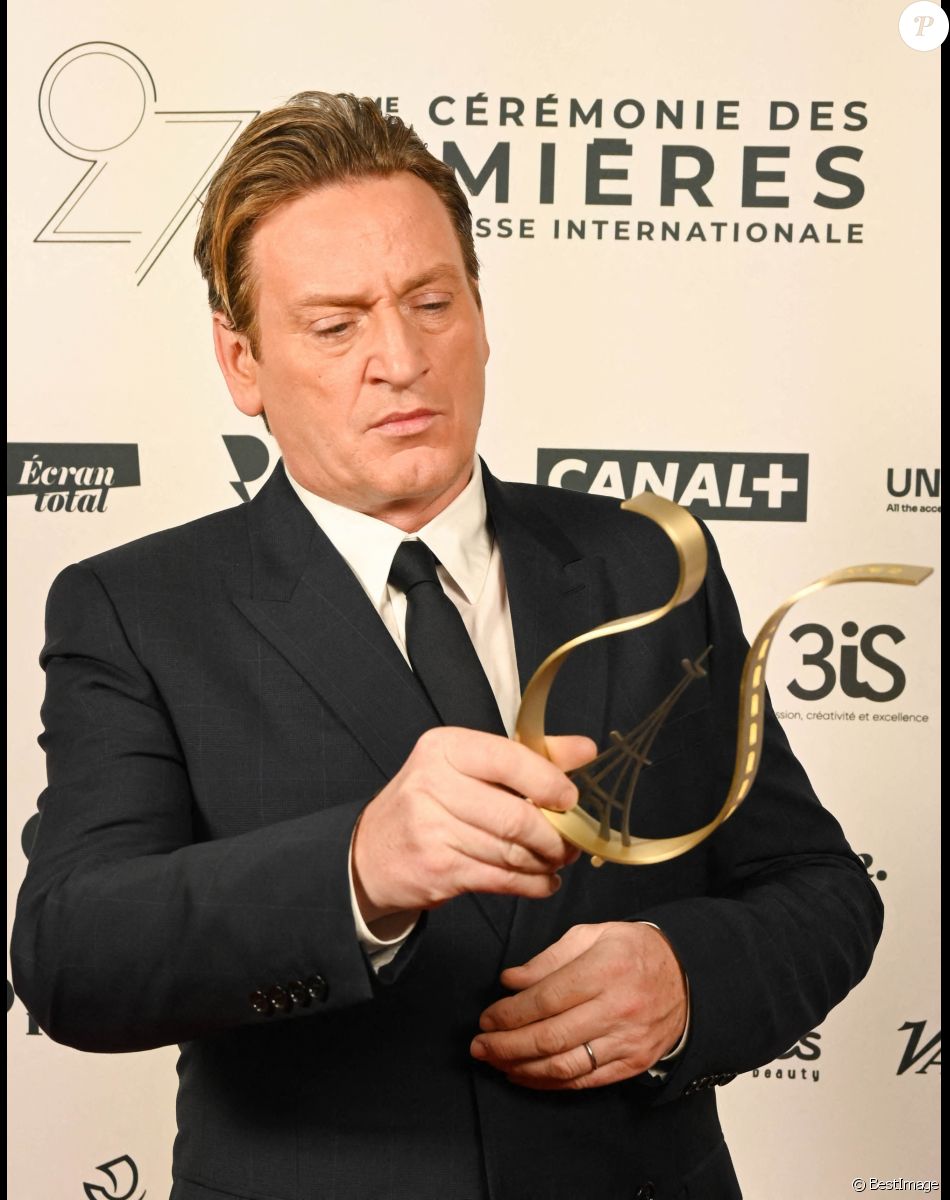 Exclusif - Benoît Magimel (Meilleur acteur) - 27e Cérémonie des Lumières de la presse internationale à Paris. @ Coadic Guirec / Pierre Perusseau / Bestimage
