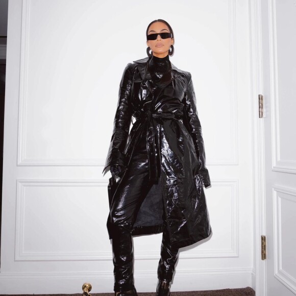 Kim Kardashian et son look à la Matrix