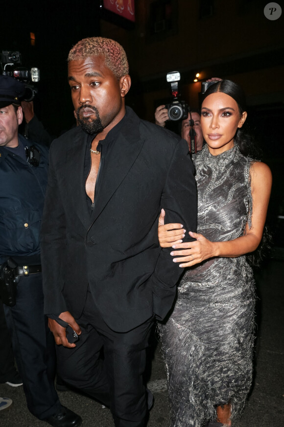 Kim Kardashian et son mari Kanye West sont allés assister à la première du spectacle de Cher au théâtre Neil Simon à New York, le 3 décembre 2018 