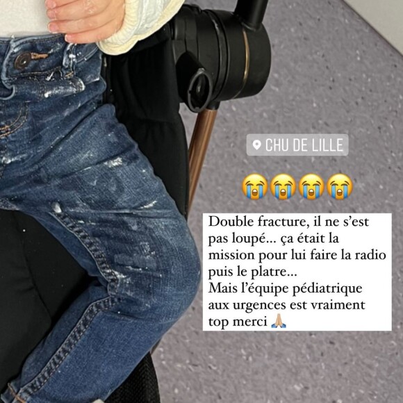 Rachel Legrain-Trapani partage une mauvaise nouvelle : son fils Andrea, né de ses amours avec Valentin Léonard, souffre d'une double fracture du poignet.