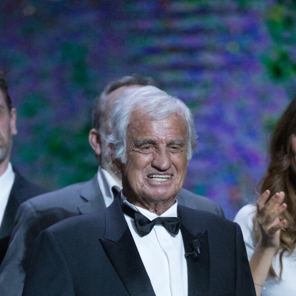 Jean-Paul Rouve, Jean-Paul Belmondo (Smoking Dior, chaussures Carvil) , Alice Pol - 42ème cérémonie des César à la salle Pleyel à Paris le 24 février 2017. © Olivier Borde / Dominique Jacovides / Bestimage 
