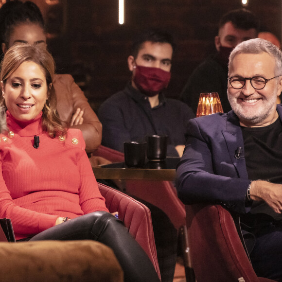 Exclusif - Léa Salamé, Laurent Ruquier sur le plateau de l'émission On Est En Direct (OEED). Paris, le 20 novembre 2021. © Jack Tribeca / Bestimage