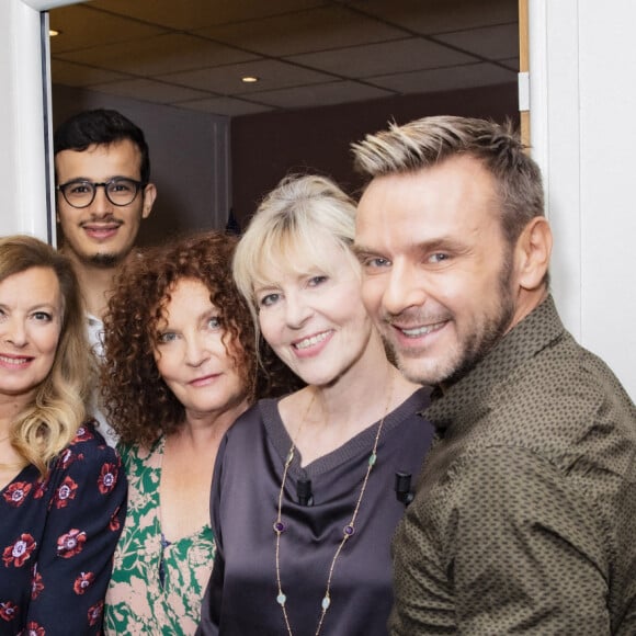 Valérie Trierweiler, Paul El Kharrat, Valérie Mairesse, Chantal Ladesou, Jeanfi Janssens  - Enregistrement de l'émission "Les Grosses Têtes Prime". © Jack Tribeca / Bestimage