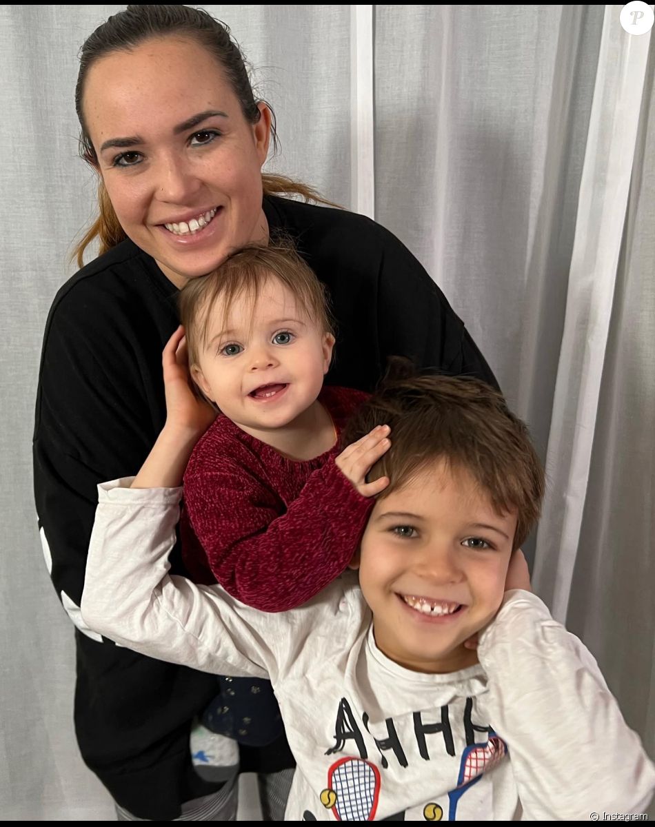 Kelly Helard avec ses enfants Lyam et Lyana