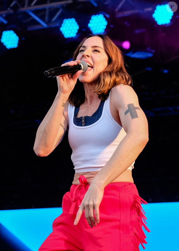 Melanie C ("Spice Girls") donne un concert lors du "Victorious Festival" à Portsmouth, le 29 août 2021. 