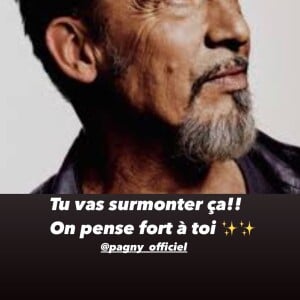 David Hallyday apporte son soutien à Florent Pagny. Instagram. Le 25 janvier 2022.