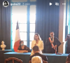 Carla Moreau lors de son mariage civil à la mairie de Marseille avec Kevin Guedj - Instagram