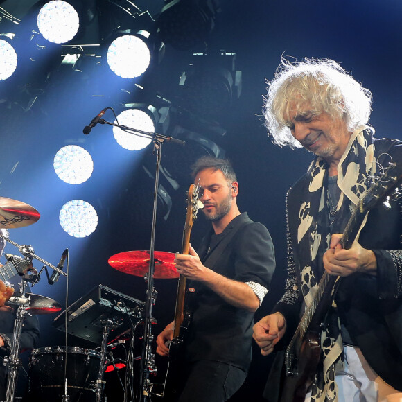 Concert des "Insus" à Bordeaux, retour du groupe "Téléphone" sur scène avec Jean-Louis Aubert, Louis Bertignac, et Richard Kolinka à Bordeaux le 18 mai 2016. © Patrick Bernard-Quentin Salinier / Bestimage