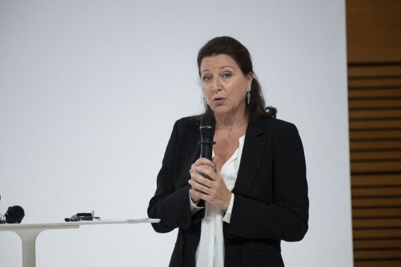 Agnès Buzyn lors la cérémonie d'installation de l'académie de l'Organisation mondiale de la santé à Lyon, France, le 27 septembre 2021. © Bondy/Pool/Bestimage