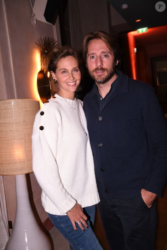 Exclusif - Ophélie Meunier et son mari Mathieu Vergne - Soirée d'inauguration du restaurant "Le Mimosa" © Rachid Bellak/Bestimage 