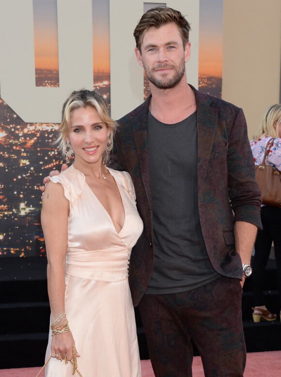 Chris Hemsworth et sa femme Elsa Pataky à la première de Once Upon a Time in Hollywood à Los Angeles