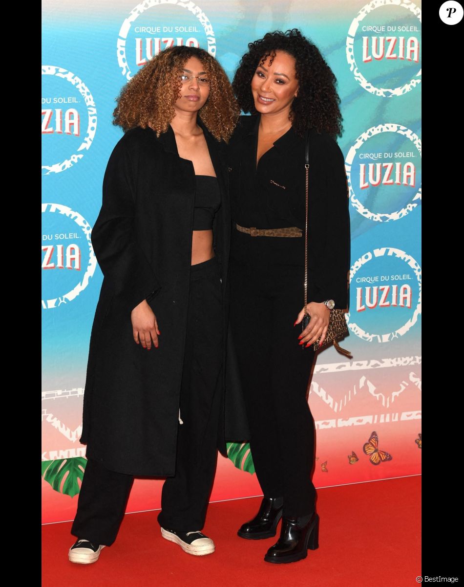 Mel B (Melanie Brown) et sa fille Phoenix Chi Gulzar - Photocall du spectacle "Luzia" du cirque du Soleil au royal Albert Hall à Londres.